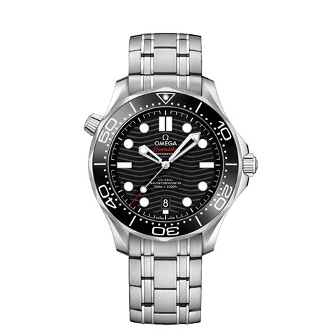 omega seamaster automatic watch black dial men's 210.30.42.20.01.001